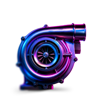 Turbocharger icon representing the RevShare commission model