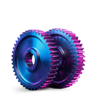 Gears icon representing the Hybrid commission model