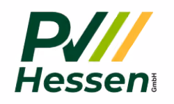 Logo der PV Hessen GmbH aus Schwalmstadt, die Solaranlagen, Balkonkraftwerke und Gewerbespeicher anbietet