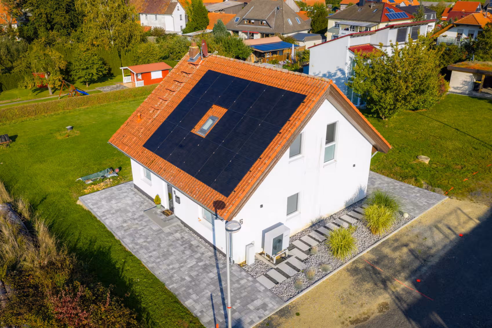 Solardach eines Einfamilienhauses aus Fritzlar