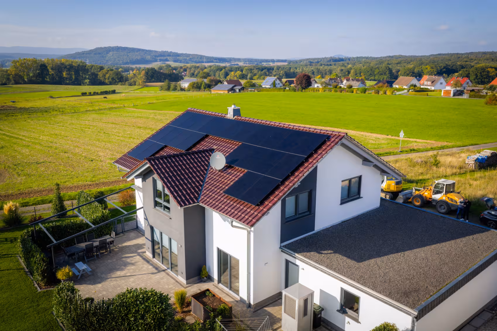 Foto von einer Solaranlage in Schwalmstadt, montiert durch die PV Hessen GmbH