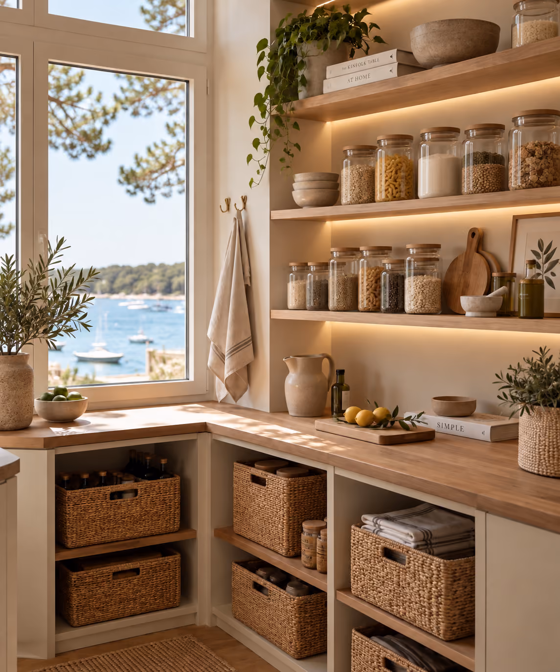 Rangements organisés d'une villa d'exception