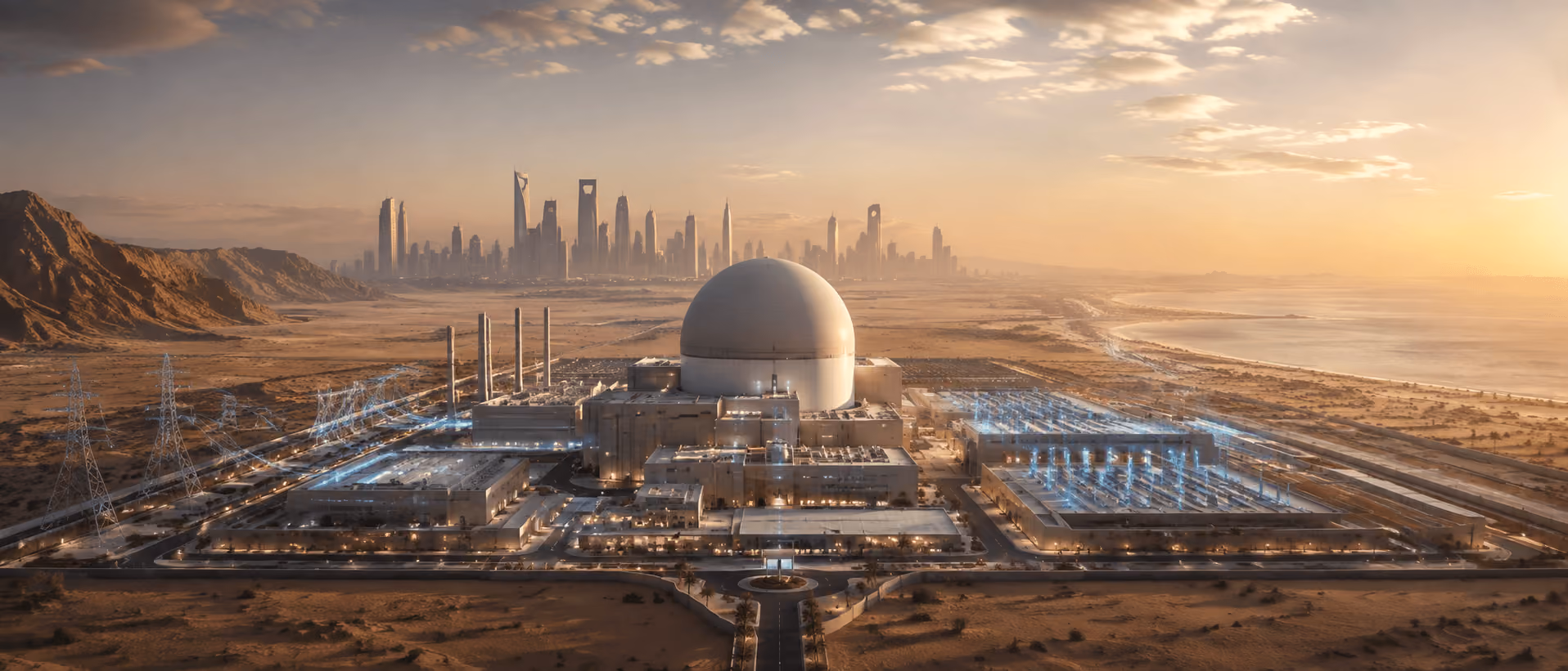 Saudi nuclear power plant representing the kingdom’s energy diversification strategy and potential market for U.S. nuclear technology.