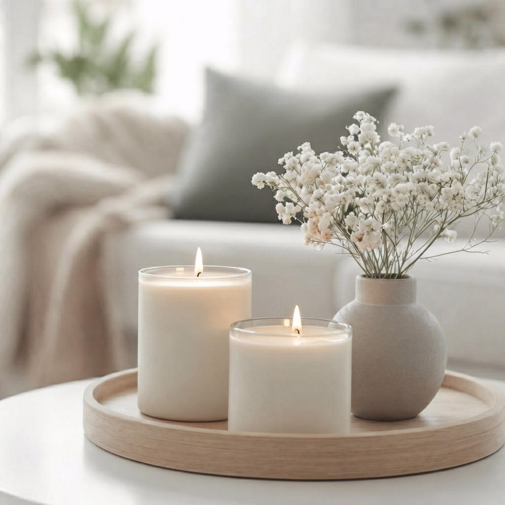 Sala de terapie relaxantă de la Gabi Metiu Hypnotherapy, Worthing — iluminare difuză și lumânări