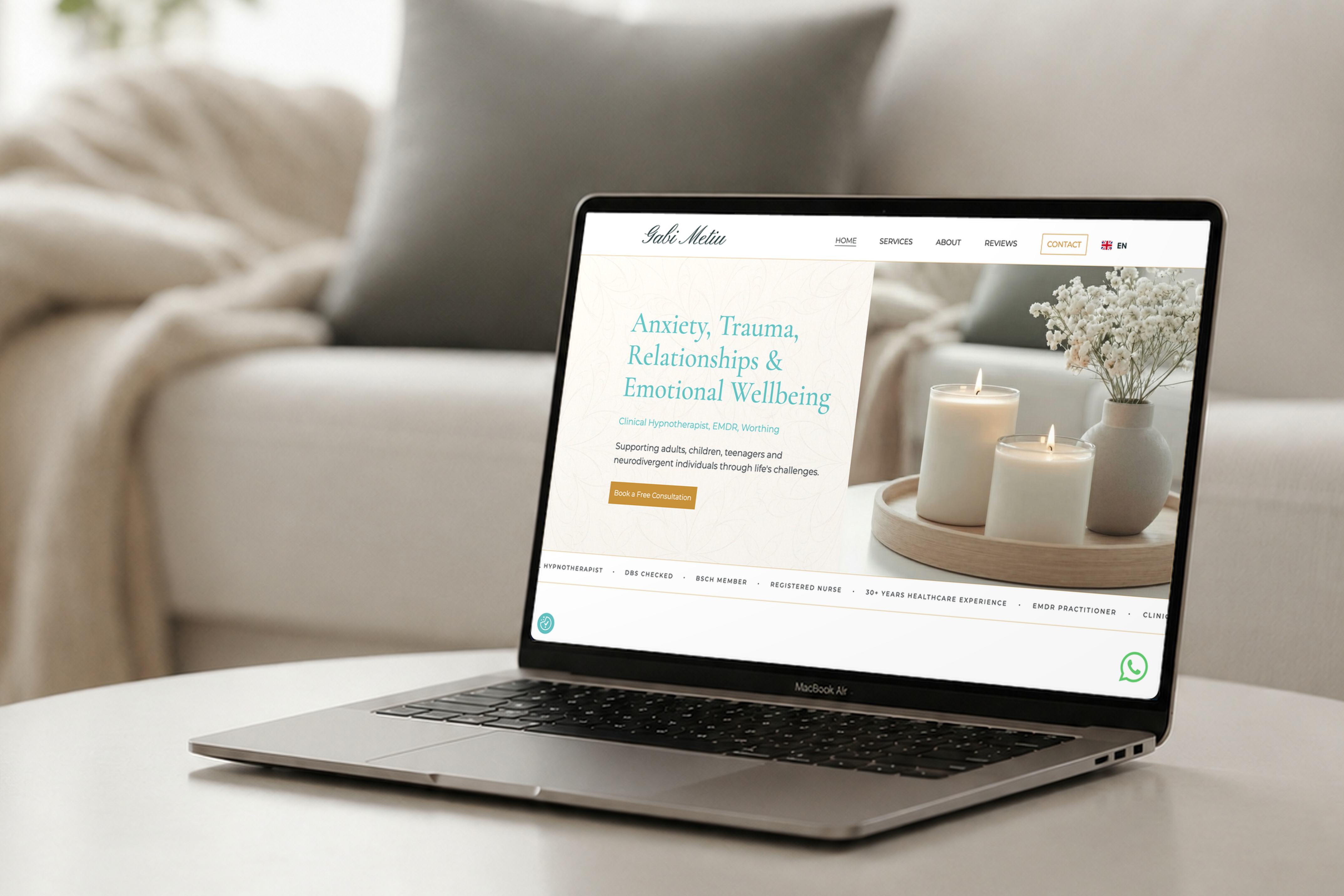 Gabi Metiu - Therapist Website thumbnail