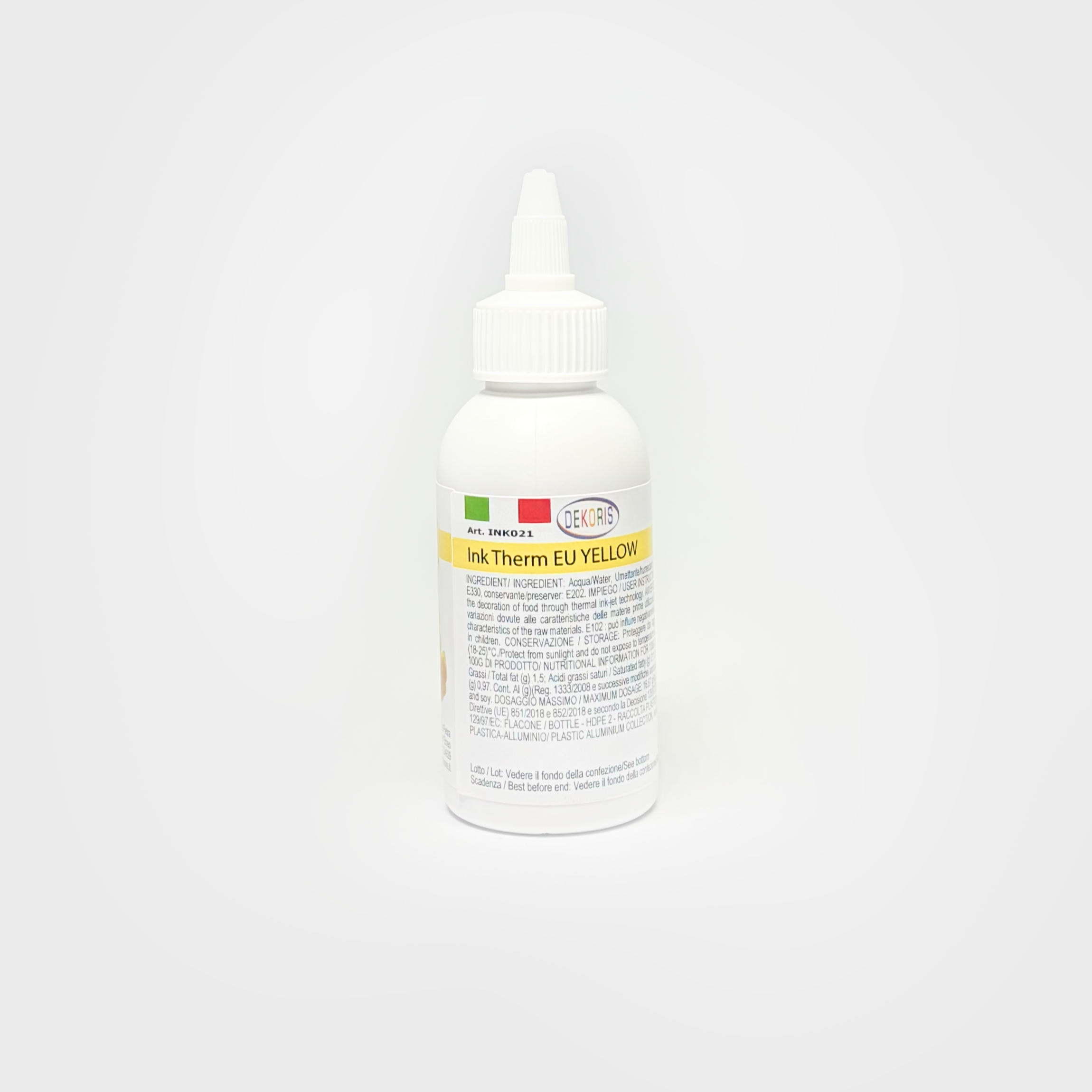 Inchiostro Alimentare Giallo per Stampanti Dekoris (100 ml)