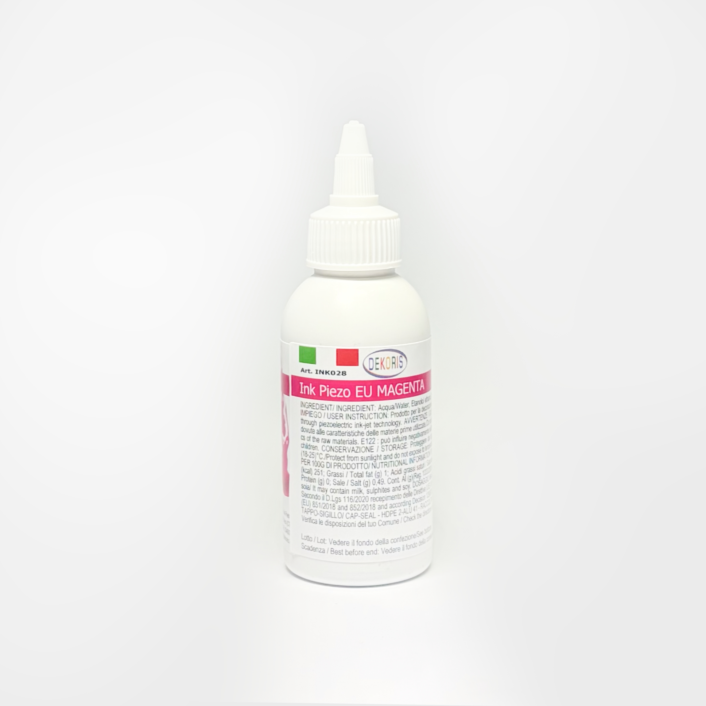 Inchiostro Alimentare Piezo Magenta per Stampanti Alimentari (100 ml)