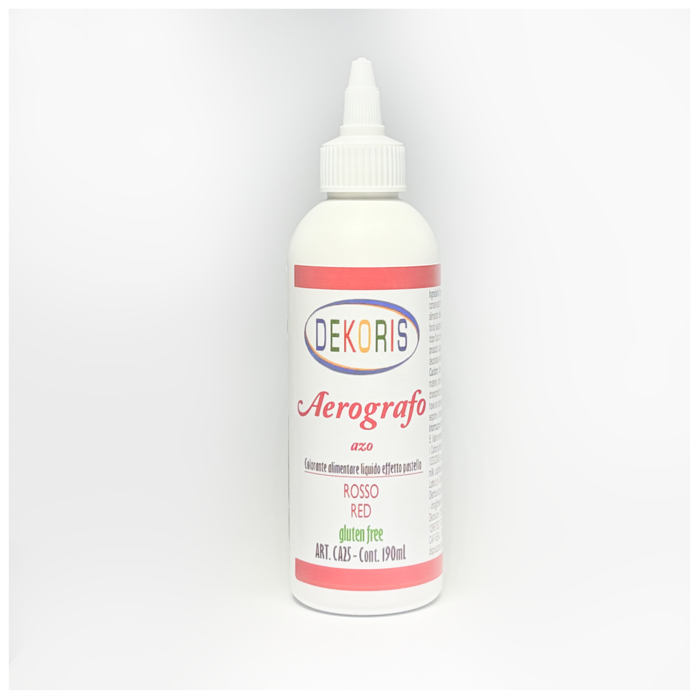 Colorante Liquido Base Acqua per Aerografo Rosso Brillante – Flacone da 190 ml