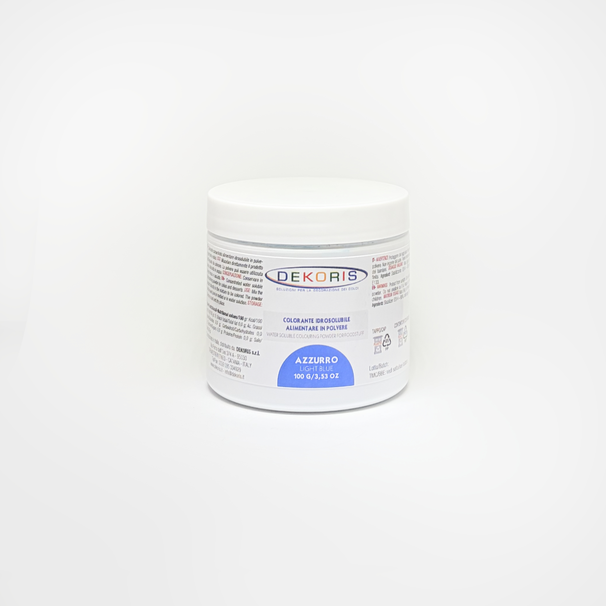 Colorante in Polvere Idrosolubile Azzurro – Barattolo da 100 g