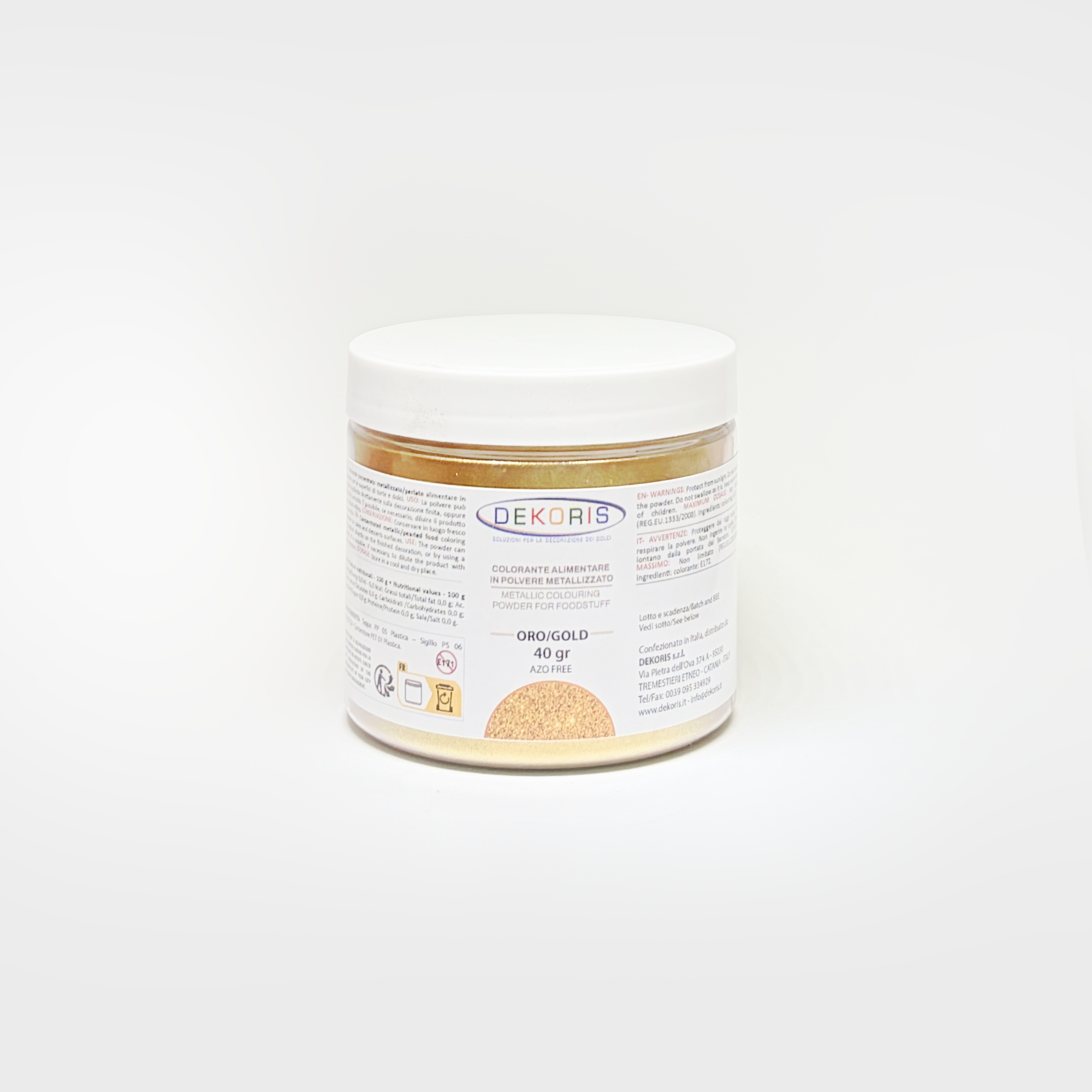 Colorante in Polvere Perlescente Oro – Barattolo da 40 g