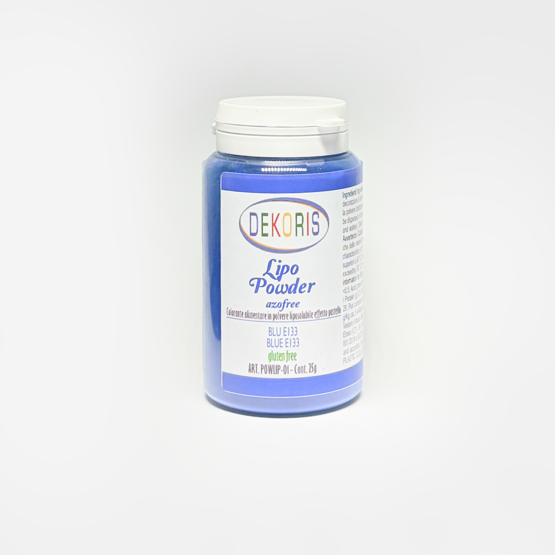 Colorante Liposolubile in Polvere (Lacca) Blu – Barattolo da 25 g