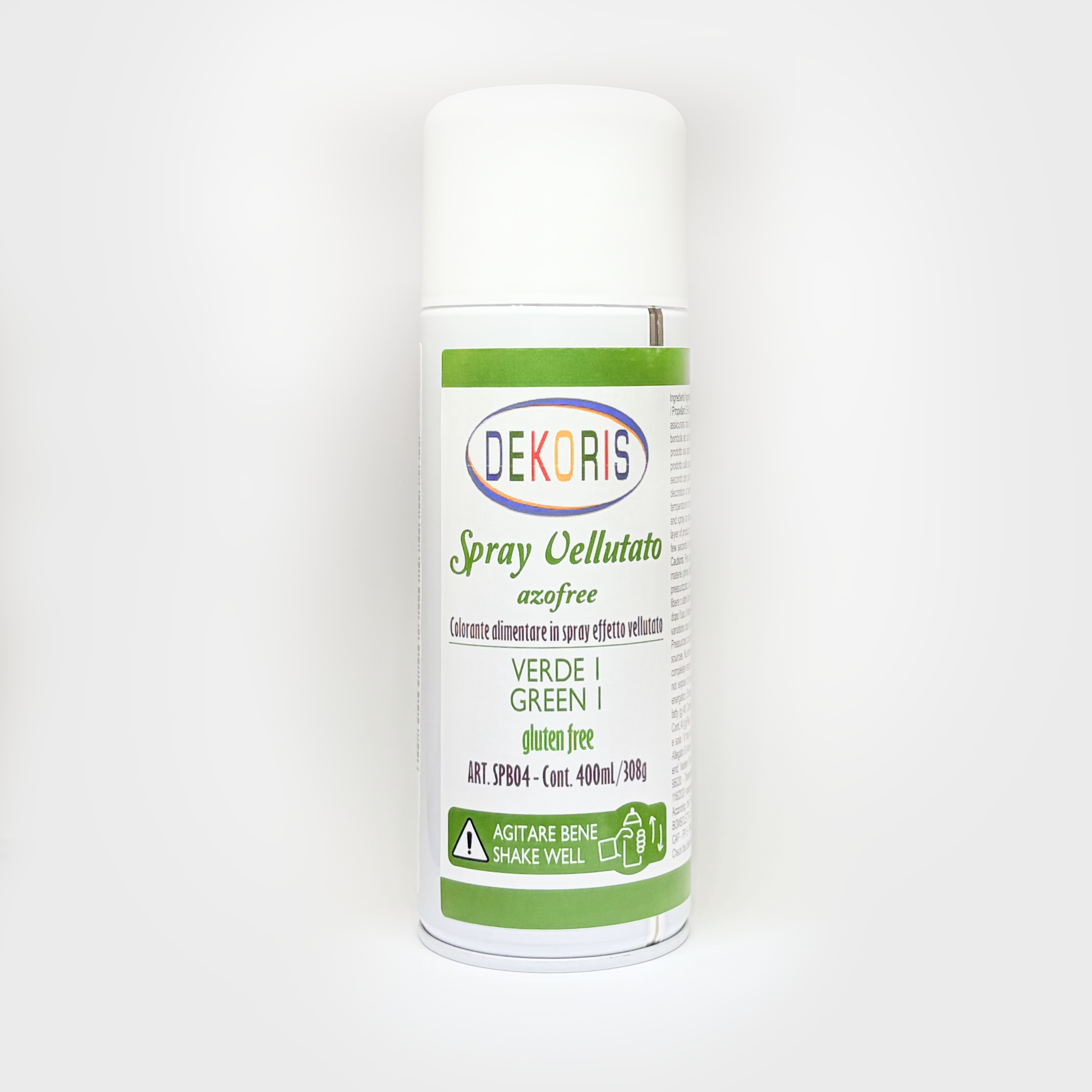 Colorante Spray Vellutato Verde a Base di Burro di Cacao – Bomboletta da 400 ml