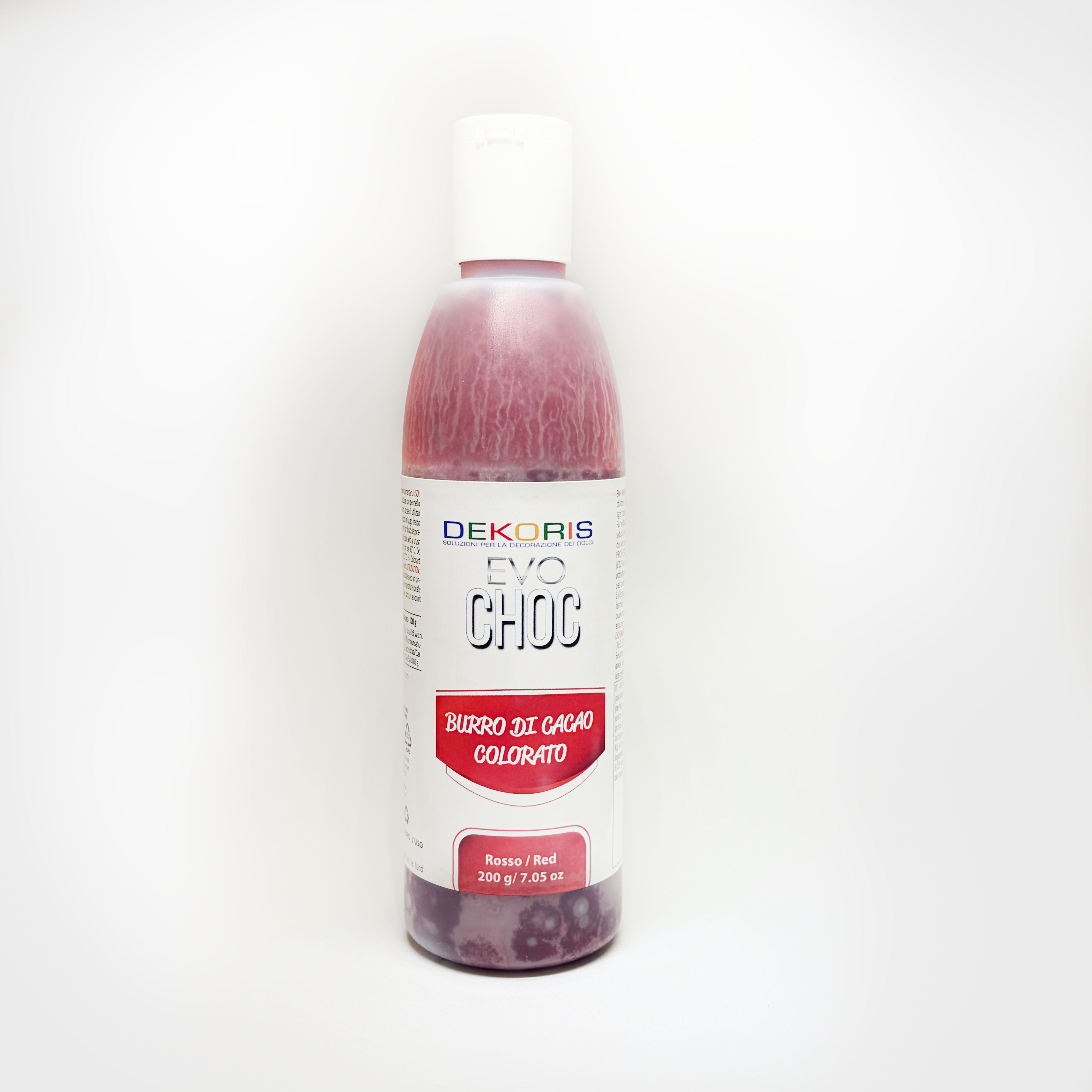 EVO-CHOK Burro di Cacao Colorato Rosso – Flacone da 200 g