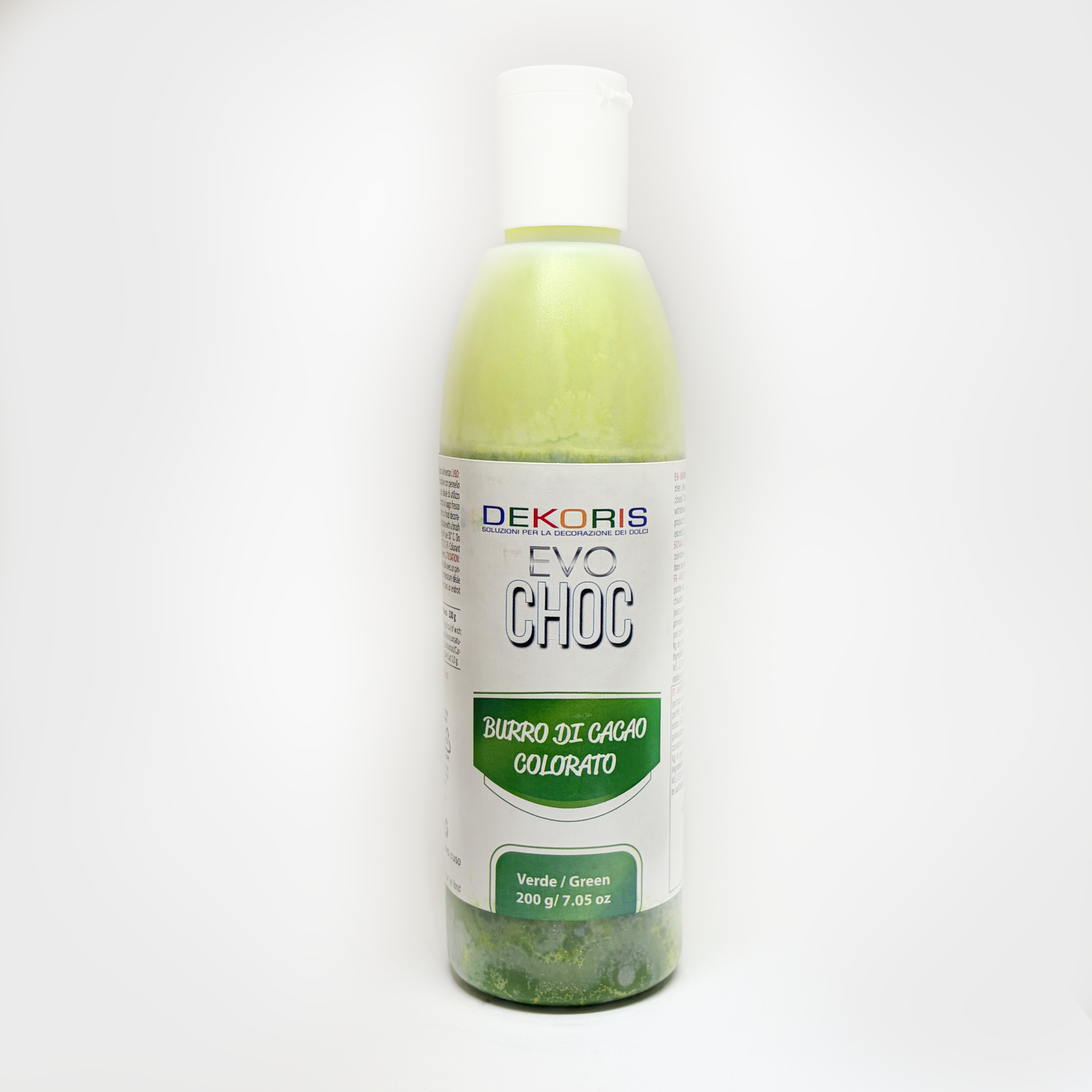 EVO-CHOK Burro di Cacao Colorato Verde – Flacone da 200 g