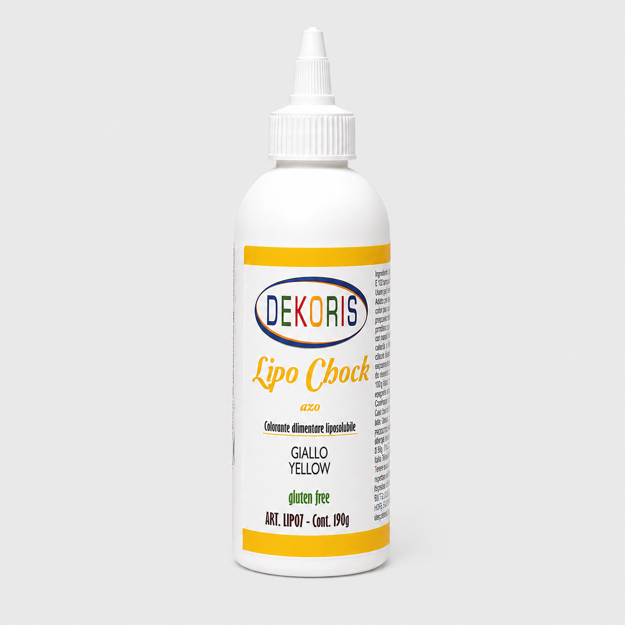 Colorante Alimentare Liposolubile Liquido Giallo – Flacone da 190 g