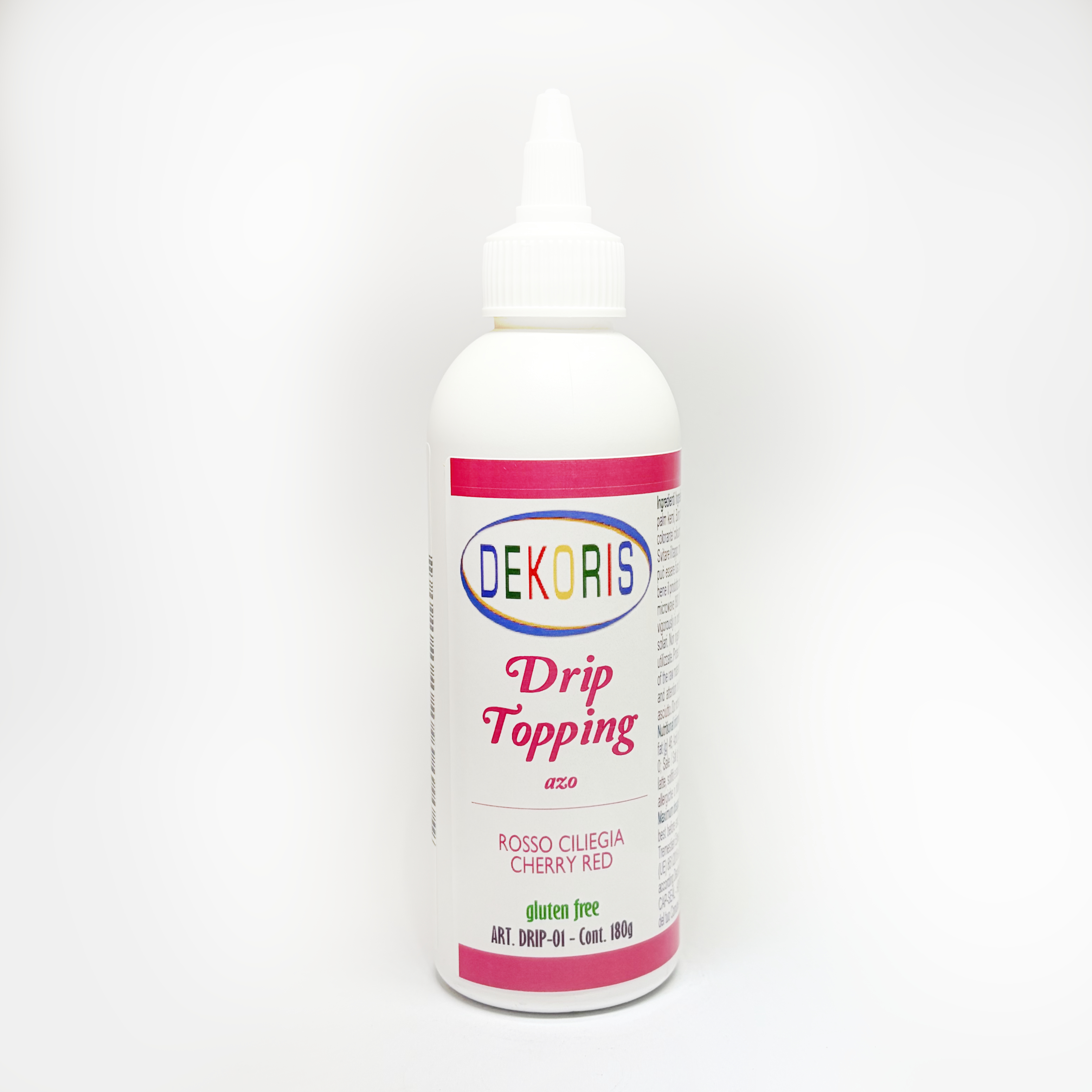 Drip Topping Glassa Speciale per Colature Rosso – Flacone da 180 g