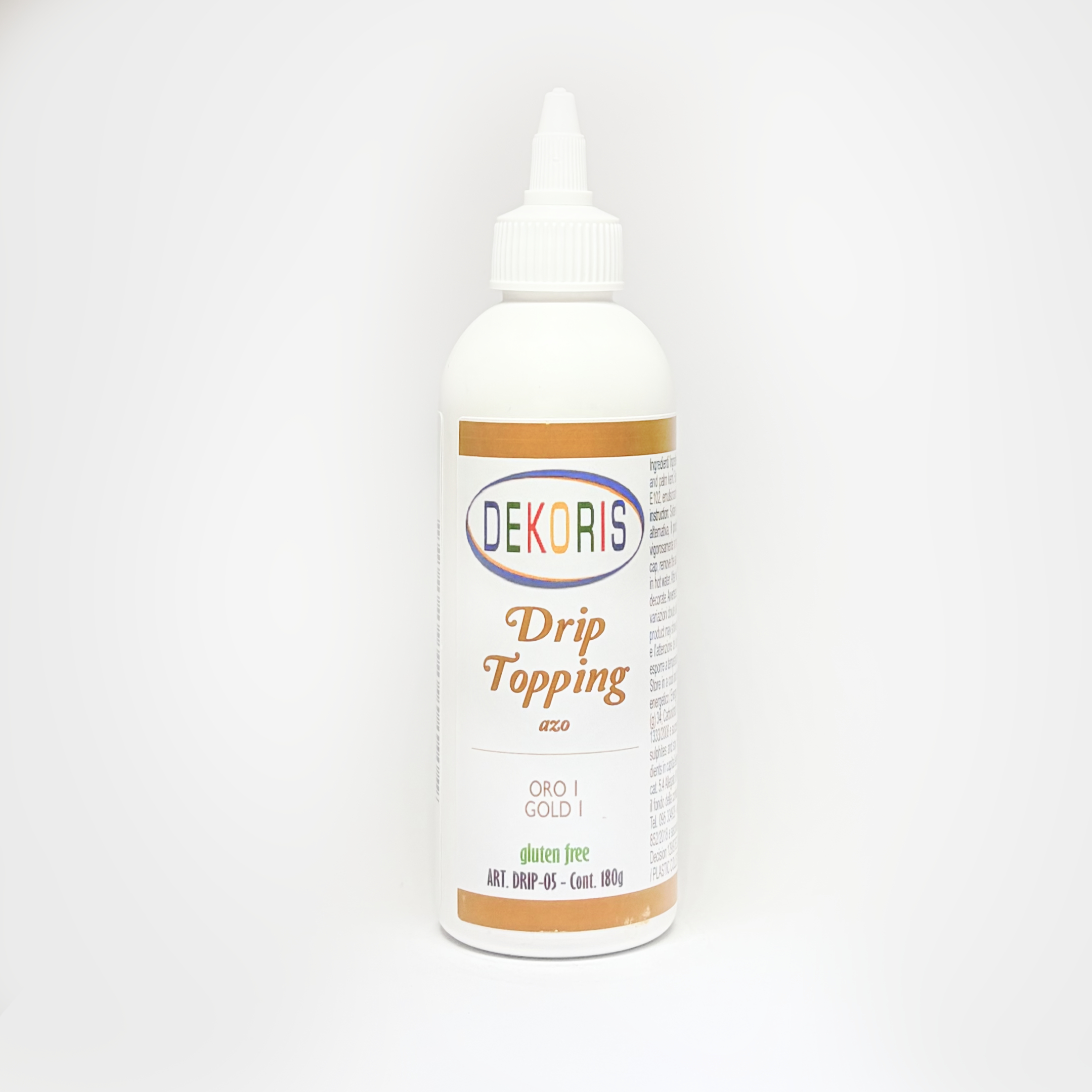Drip Topping Glassa Speciale per Colature Oro – Flacone da 180 g