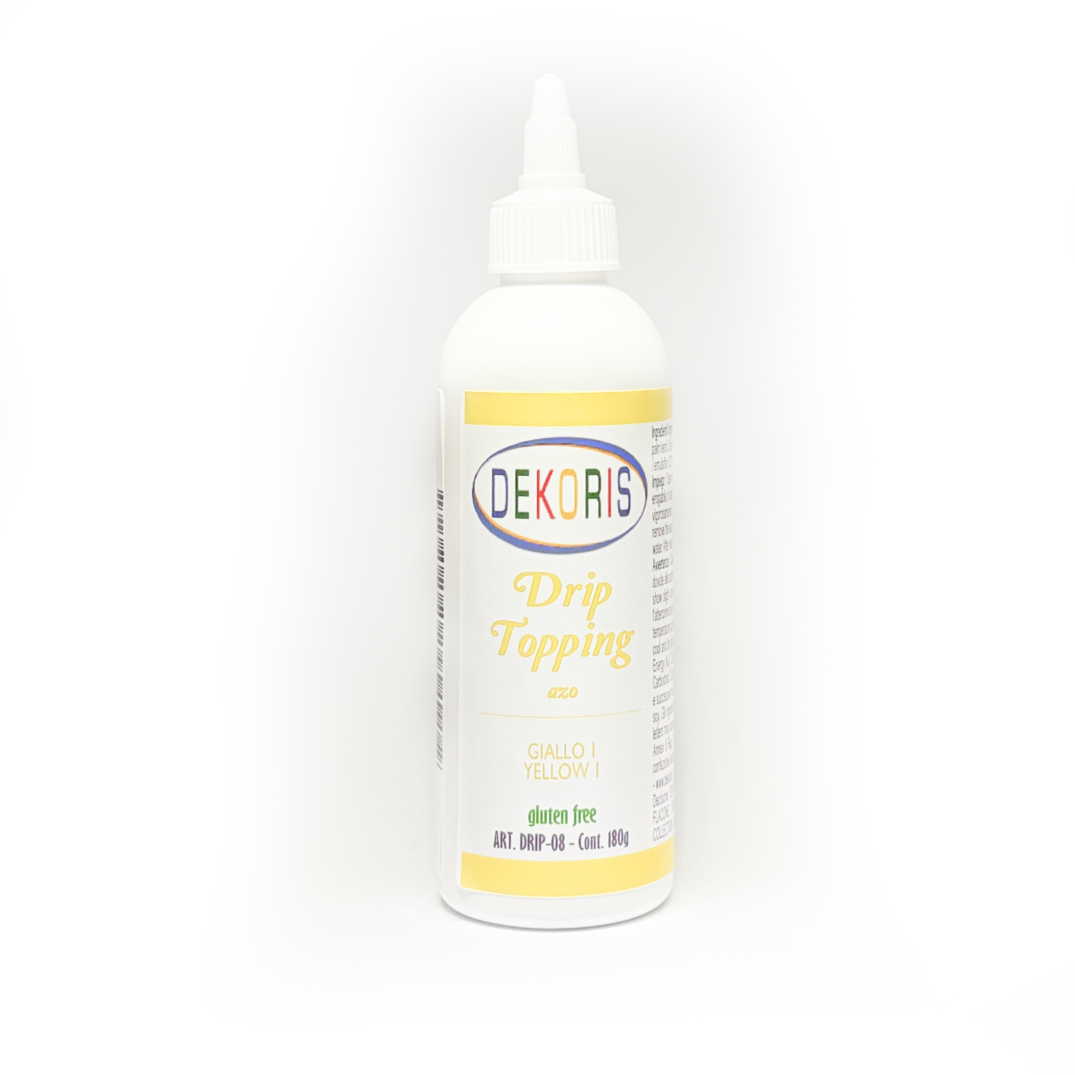 Drip Topping Glassa Speciale per Colature Giallo – Flacone da 180 g