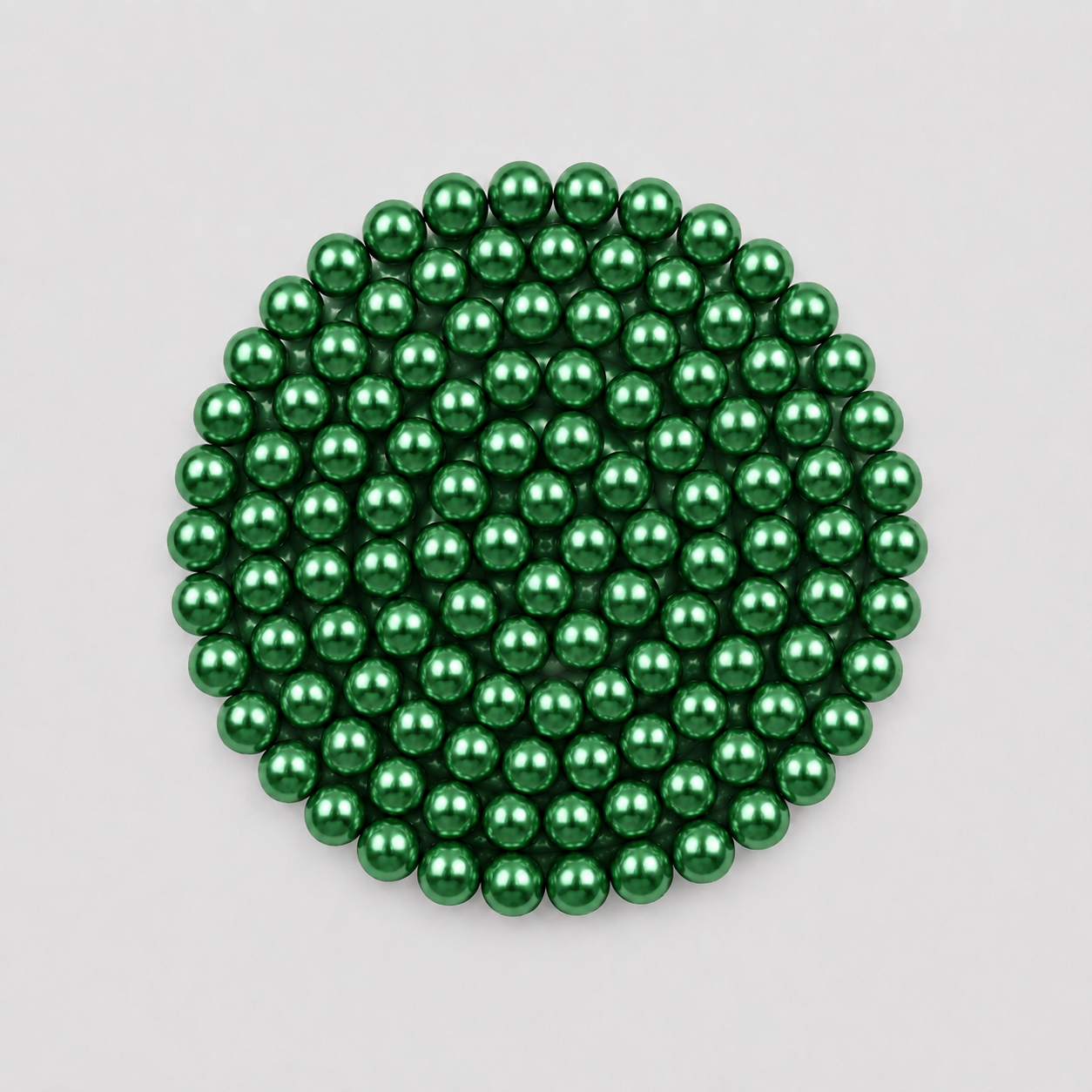 Perle in zucchero metallizzate 0,6 cm verde – Confezione da 150 g