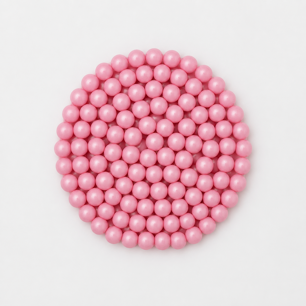 Perle in zucchero satinate 0,6 cm rosa – Confezione da 150 g