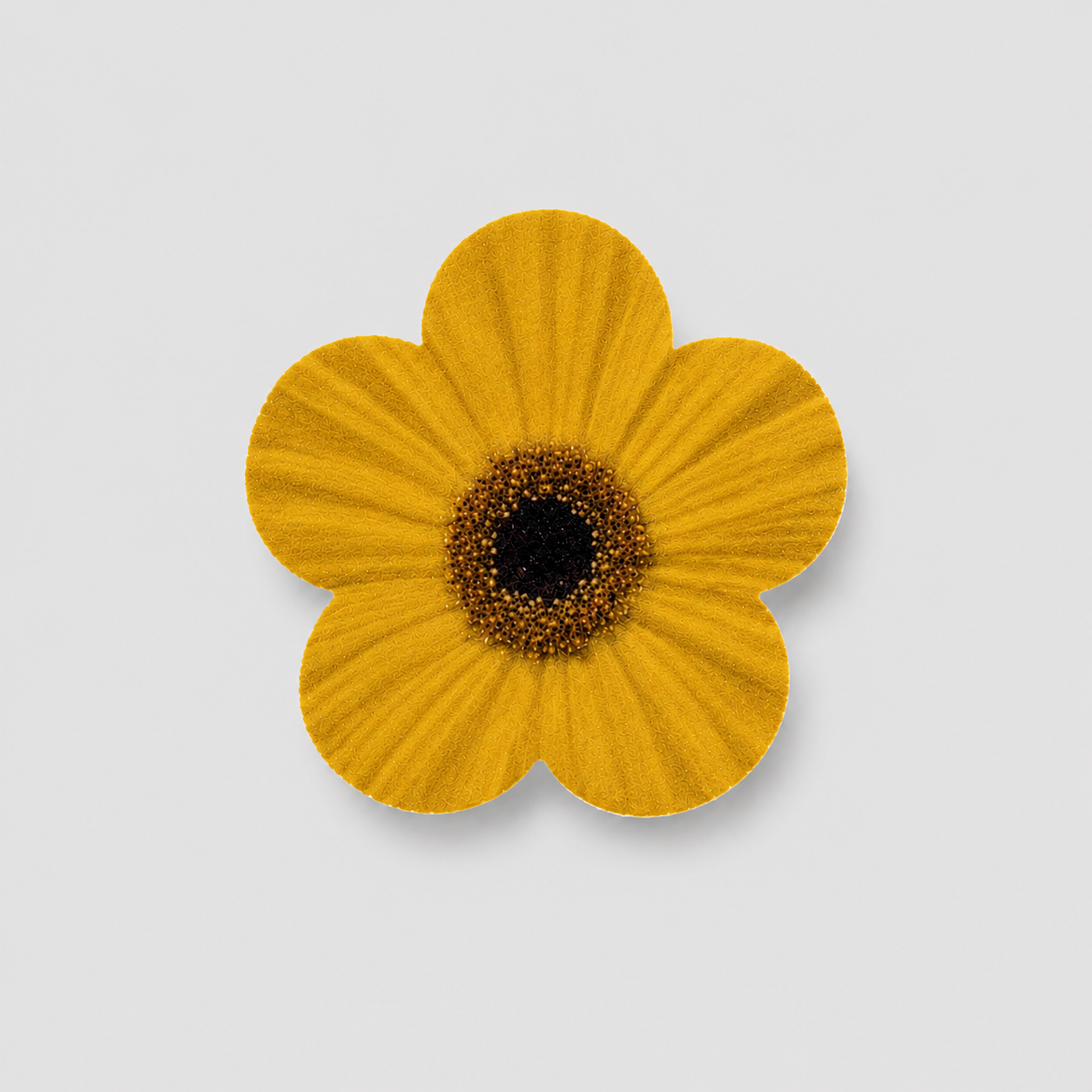 Fiori in ostia 4,5 cm giallo – Confezione da 100 unità