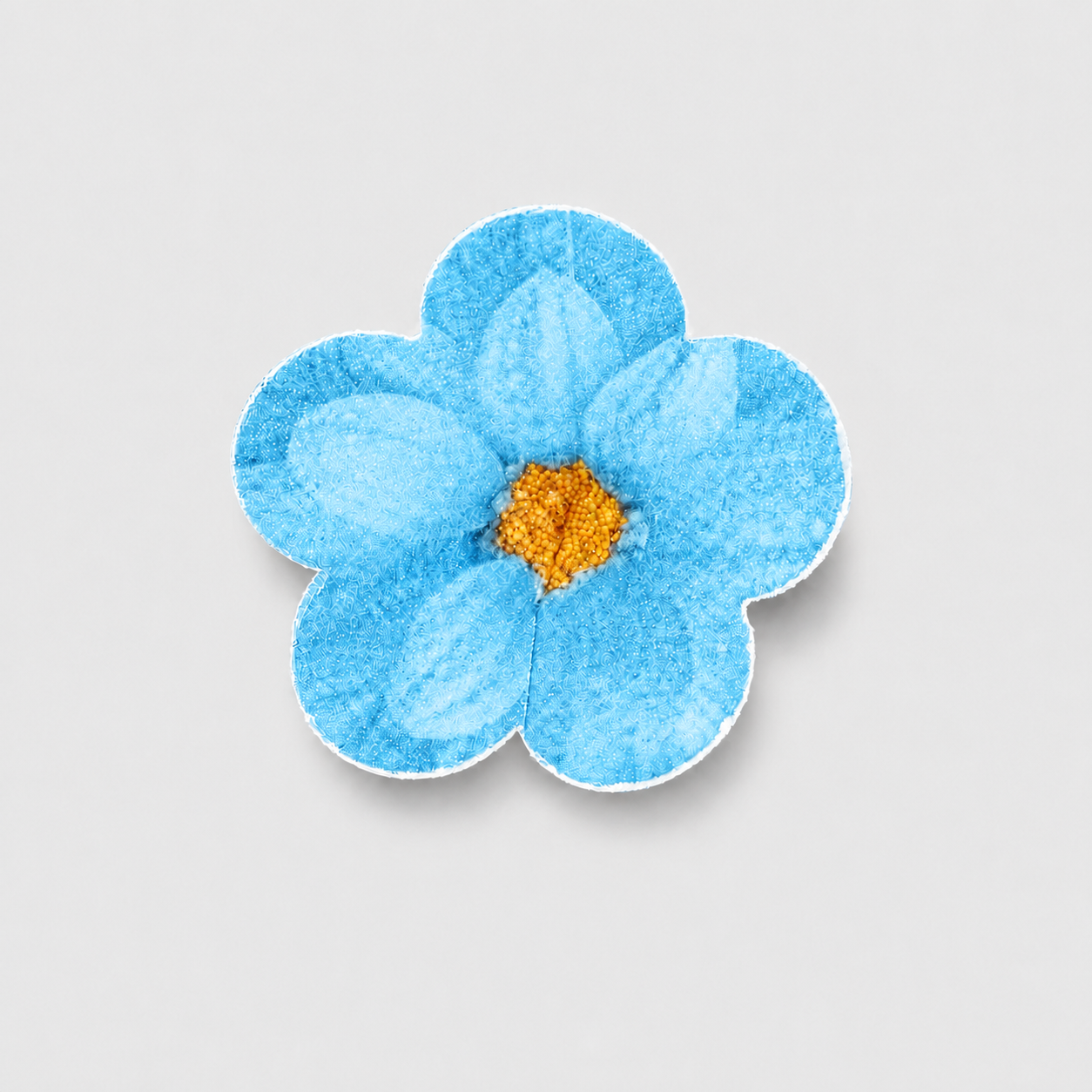 Fiori in ostia 4,5 cm blu – Confezione da 100 unità