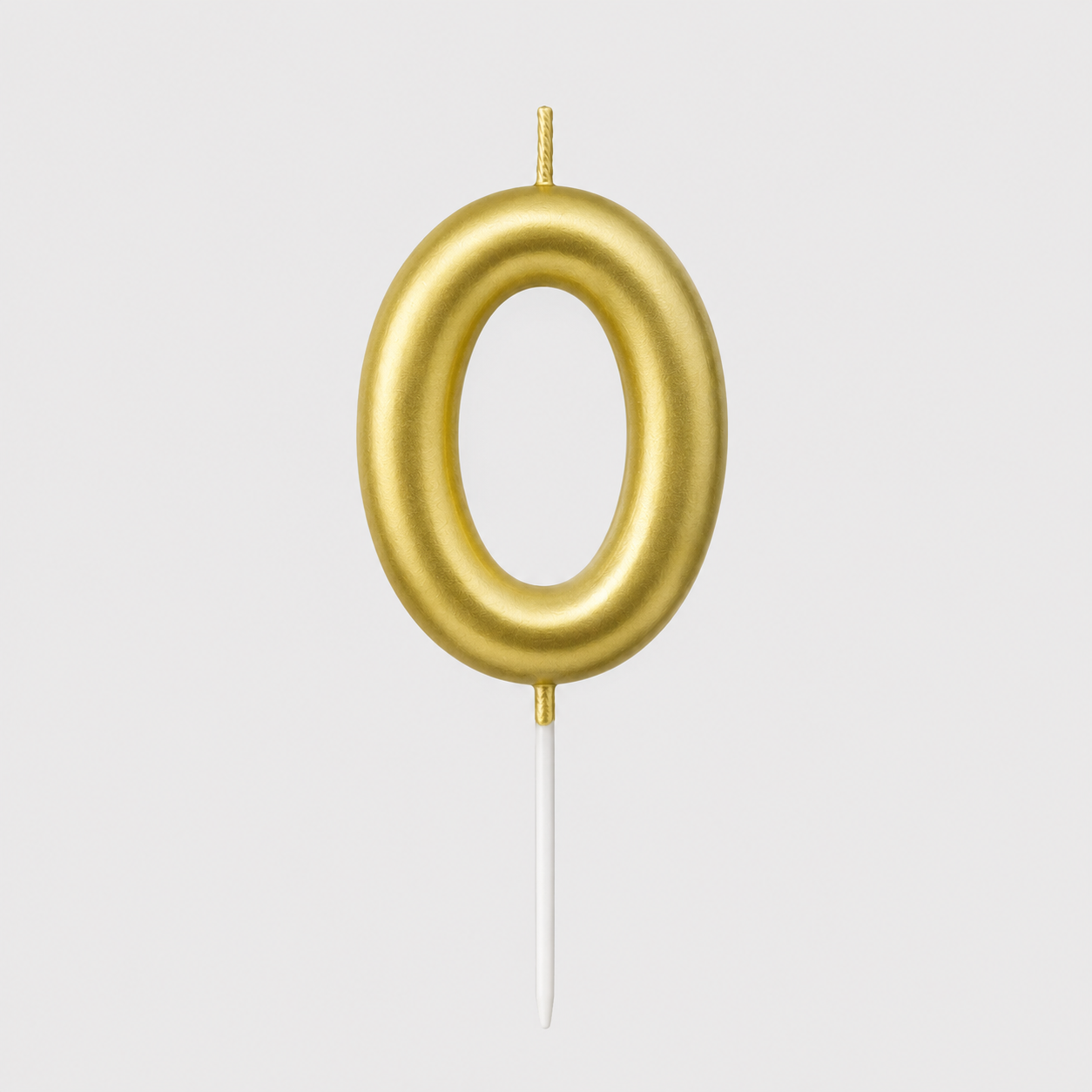 Candele numeriche per torta da 0 a 9 oro 6 cm