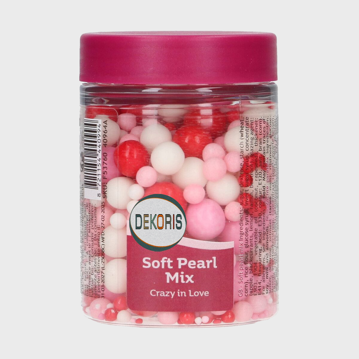 Perle decorative di zucchero commestibili 80 g – Mix di varie dimensioni, colori e finiture