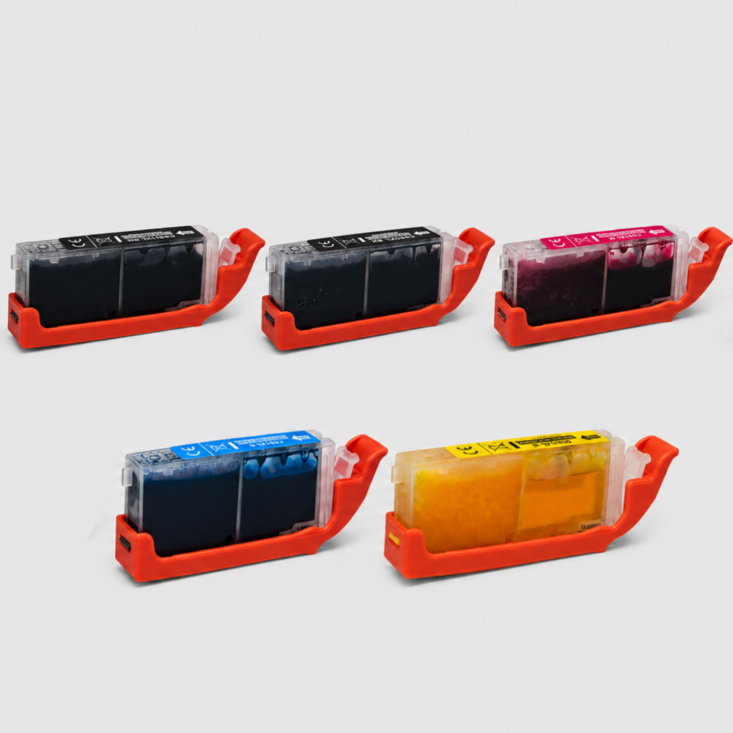 Set di 5 cartucce compatibili Canon 7a e 8a generazione 