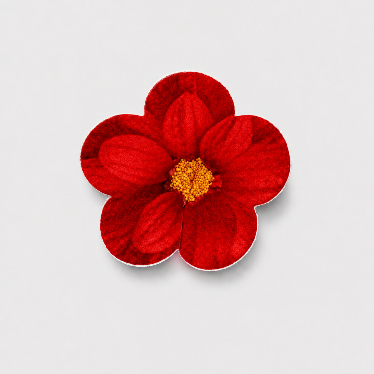 Fiori in ostia 4,5 cm rosso – Confezione da 100 unità