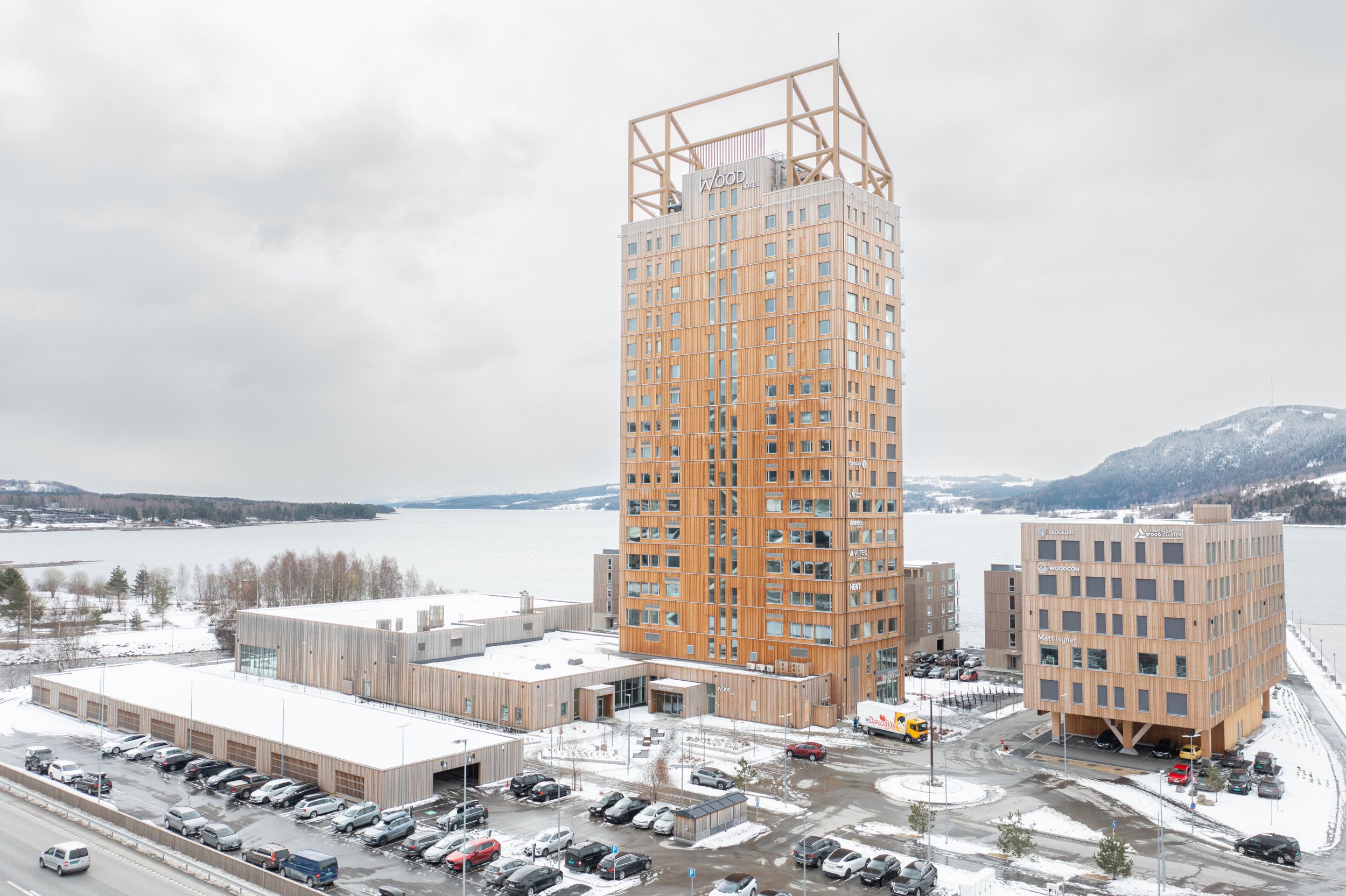 Wood Hotel in Brumunddal — the world's tallest timber building