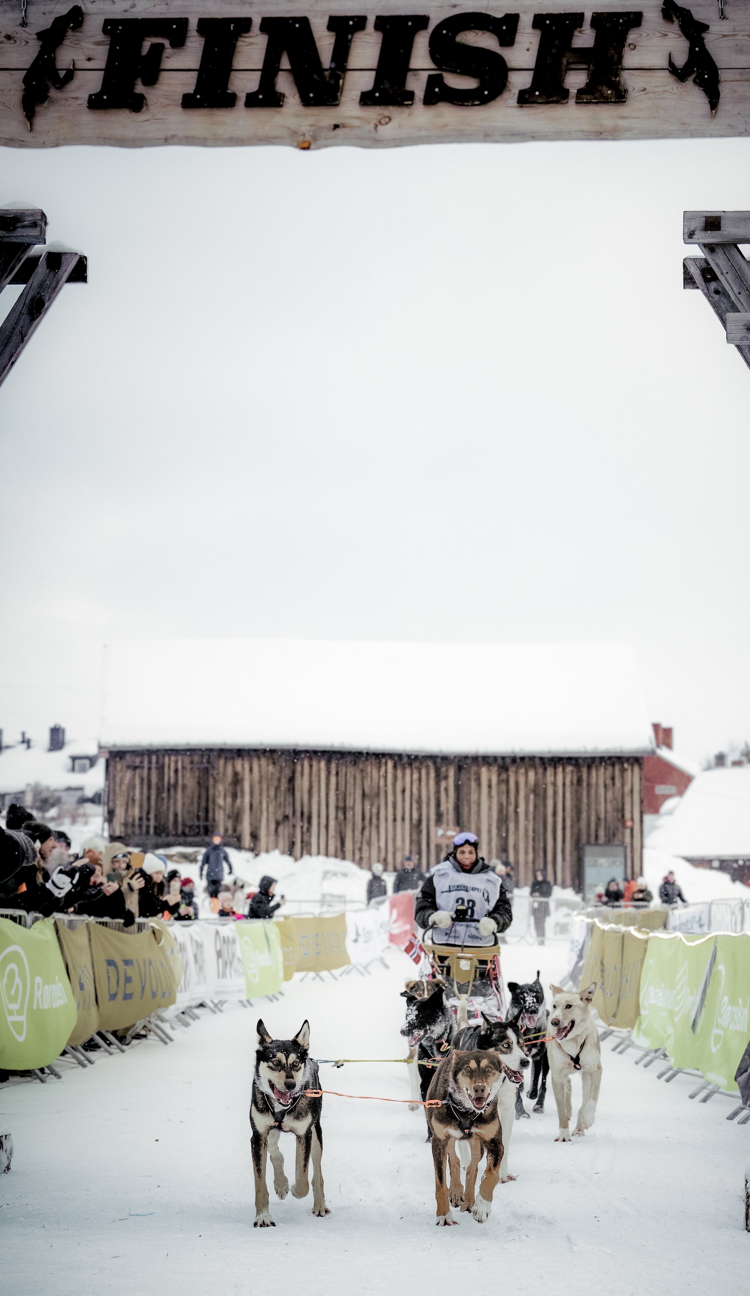 Crossing the finish line