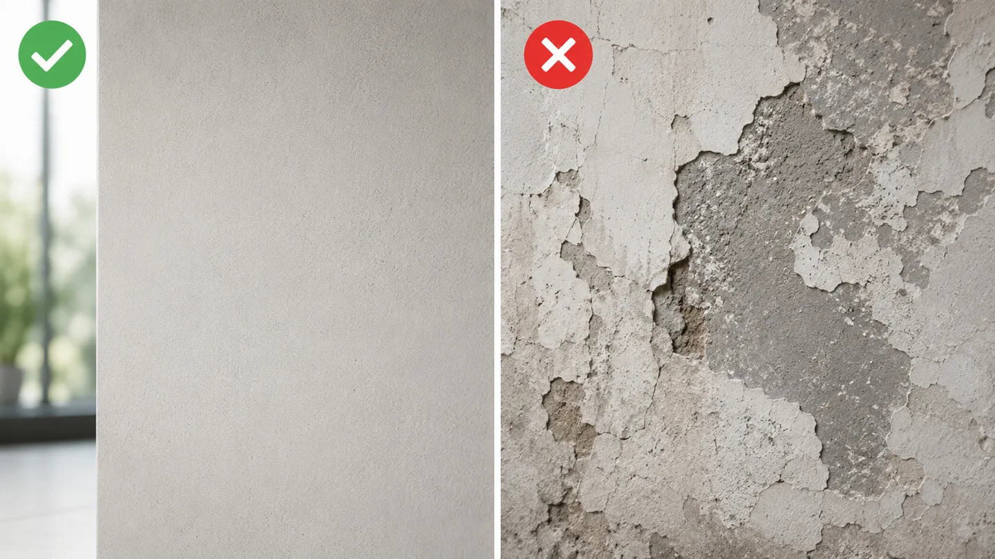 Riktig vs Feil valg av overflate for Mikrosement