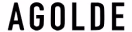 The word AGOLDE in bold black capital letters on a white background.