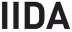 Black and white stylized text logo reading 'IIDA'.