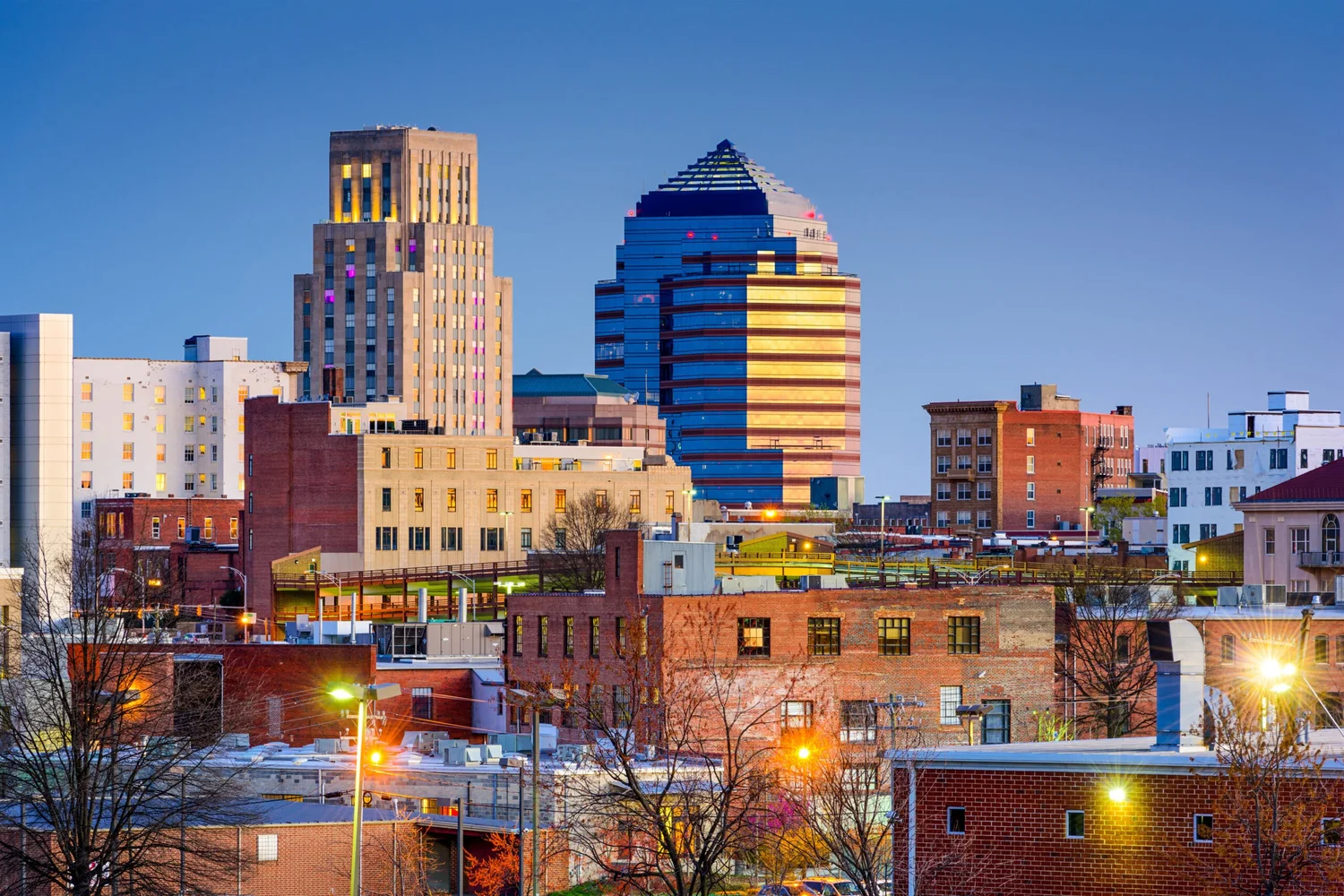 Downtown Durham, NC skyline