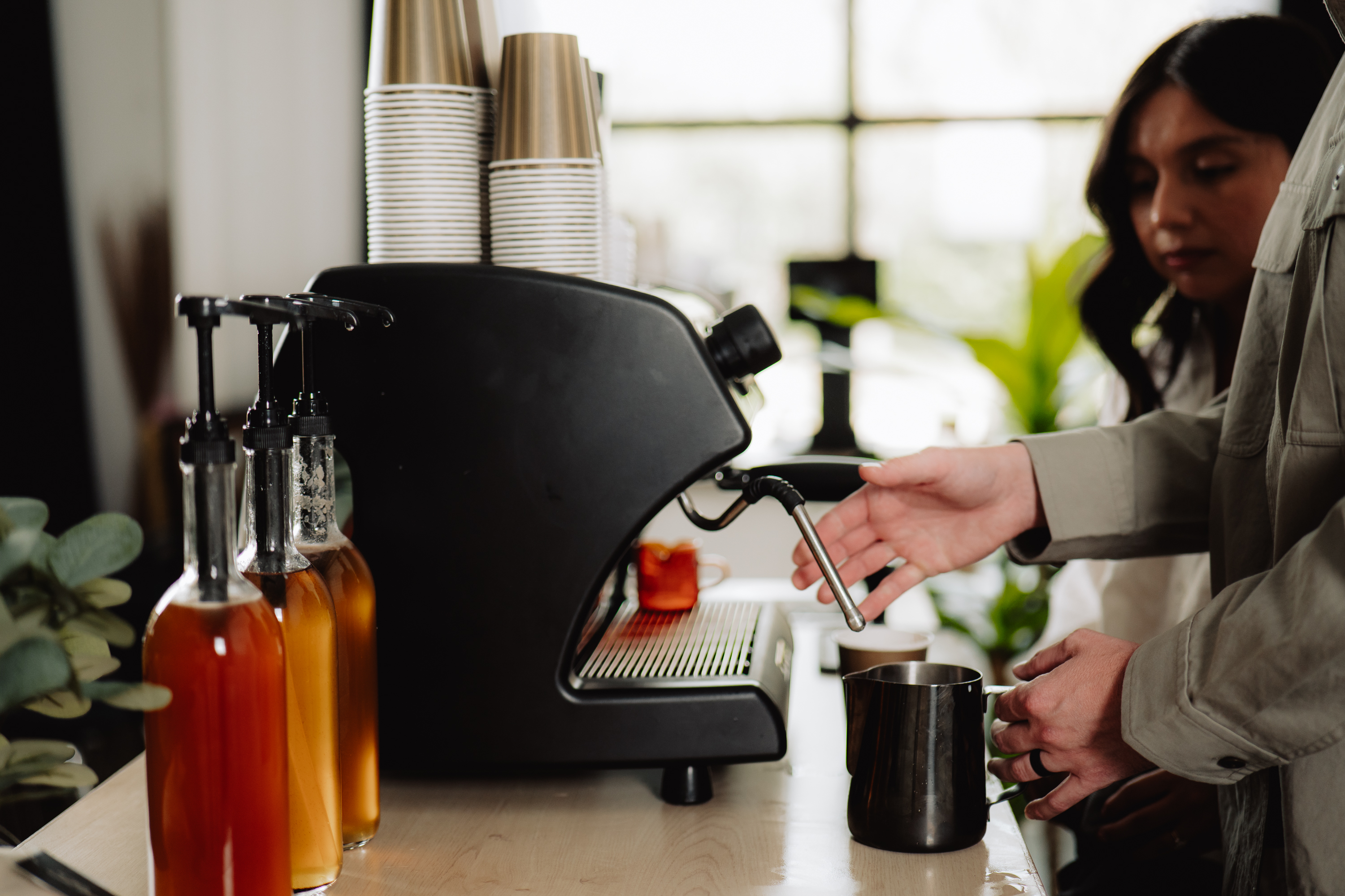 Arbour barista bar for the Amazon cart decal activation