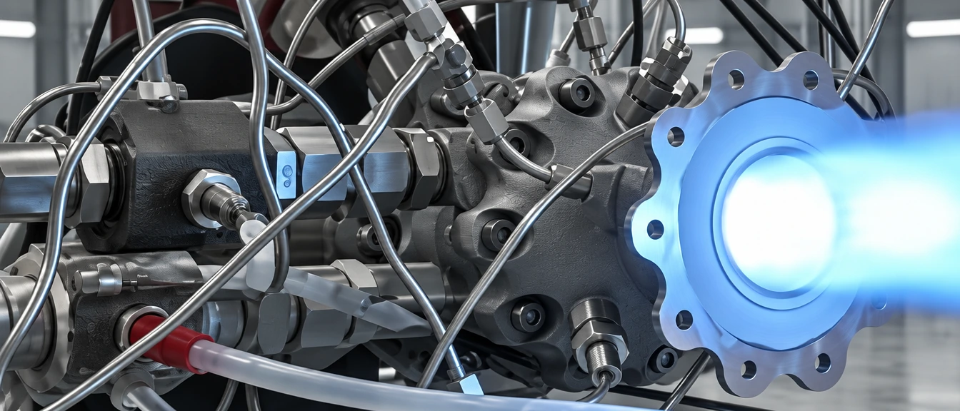 G500 cryogenic gimbal thruster
