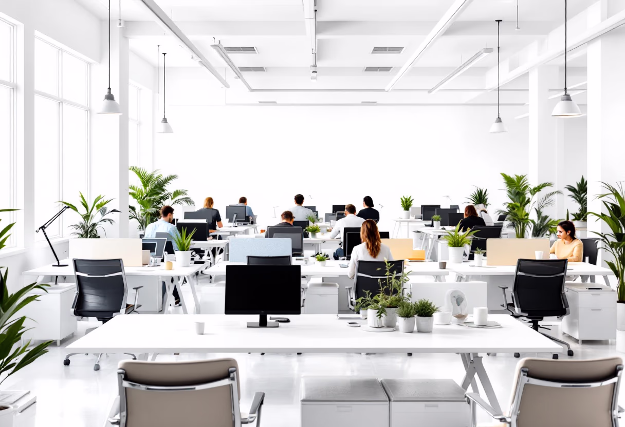 [background image] image of busy office environment (for an hr tech)