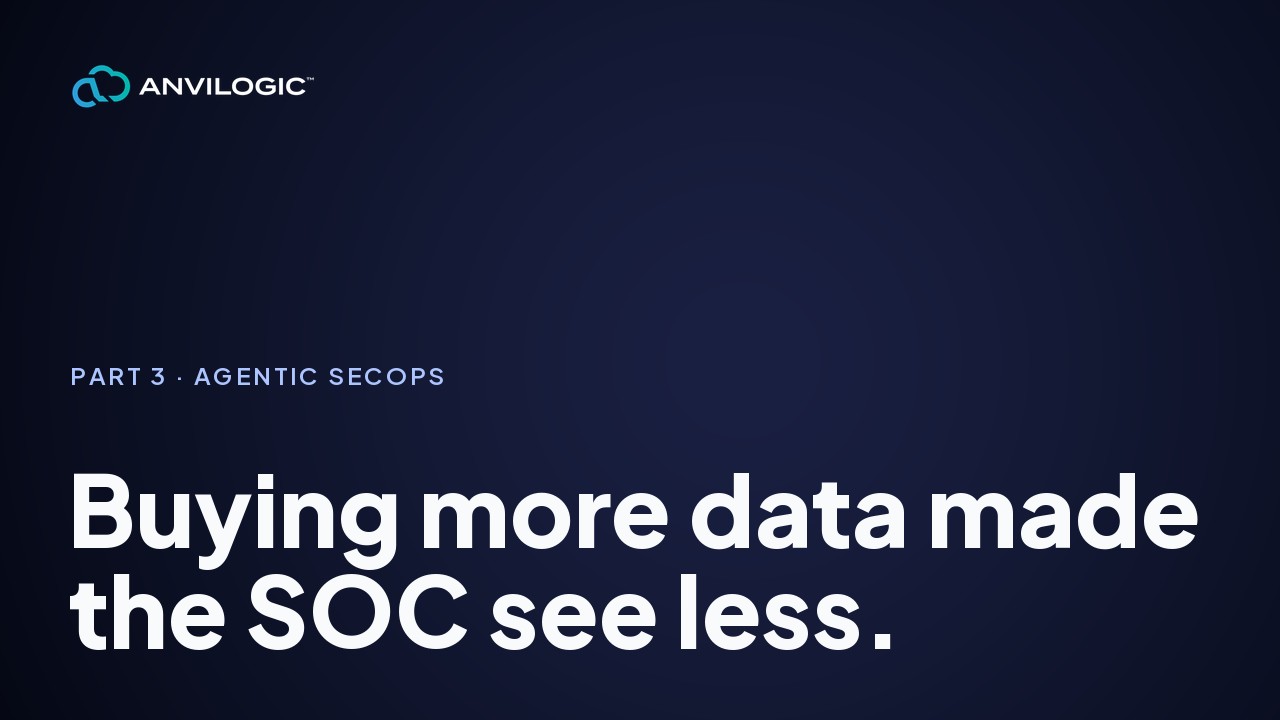 Agentic SecOps Part 3: How Buying More Data Made the SOC See Less