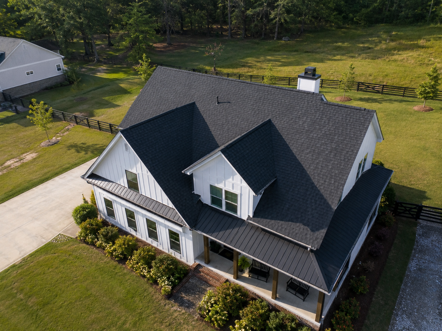 Completed roofing project by KS Roofing Group