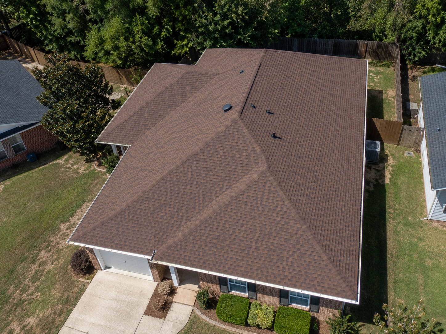 Completed roofing project by KS Roofing Group