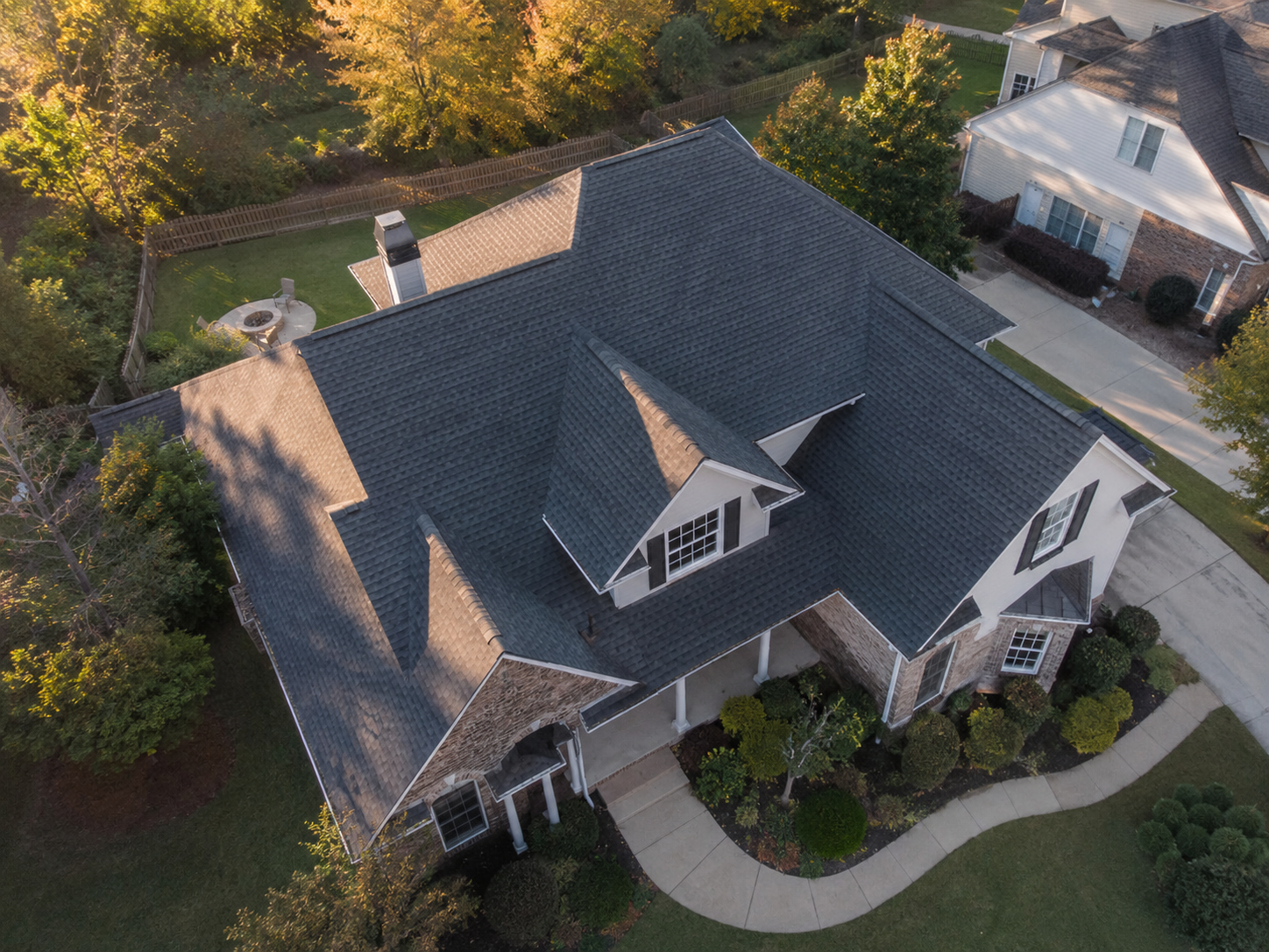 Completed roofing project by KS Roofing Group
