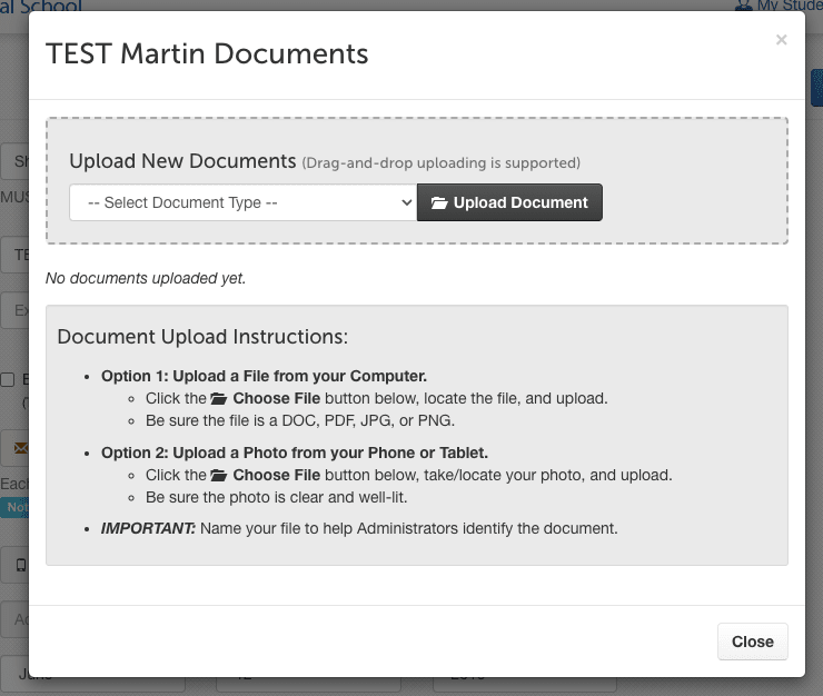Step 6: Upload Required Documents