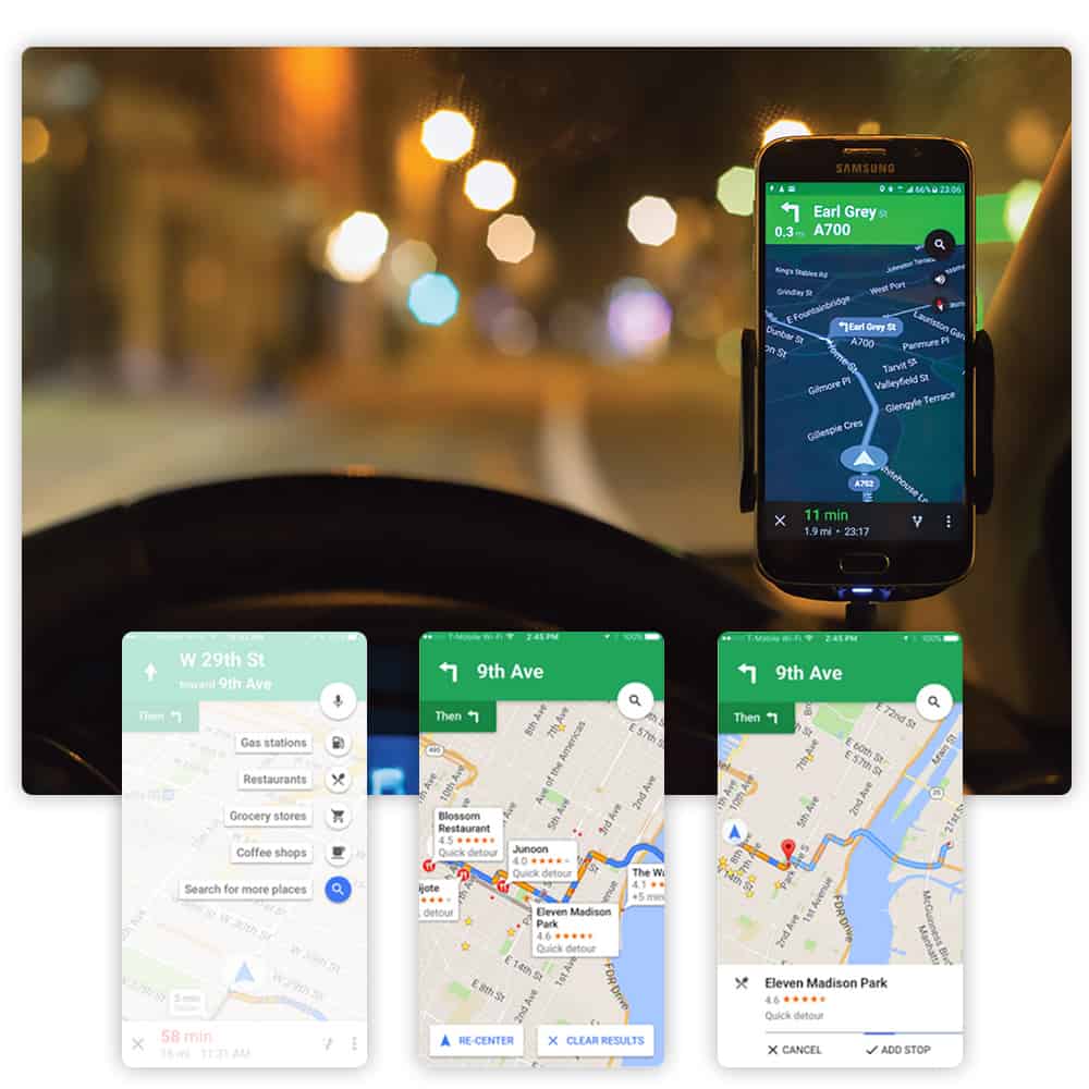 Phone GPS navigation