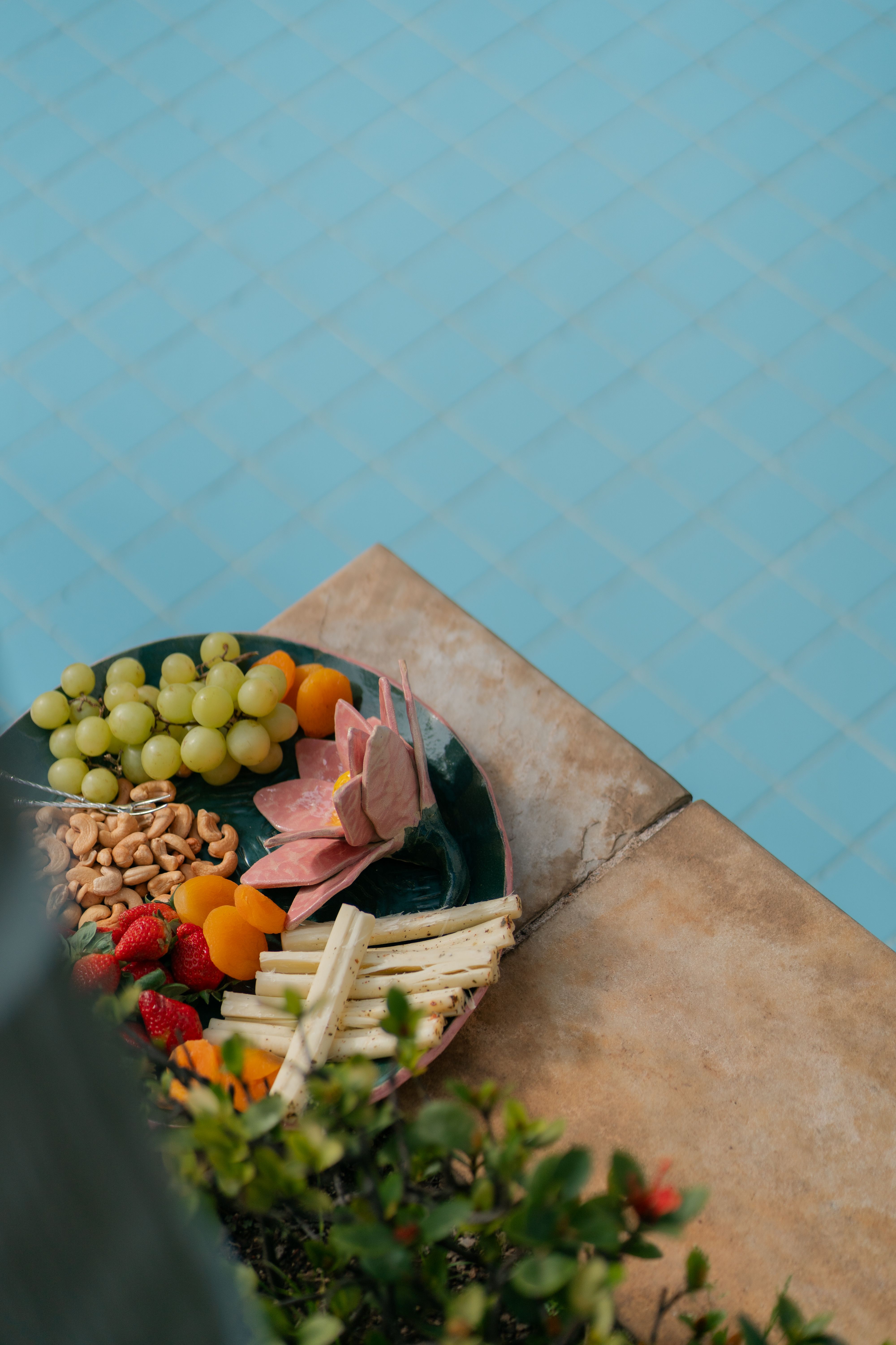 Food on table stock image