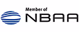 NBAA member logo featuring blue circular stripes and black text.