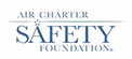 Air Charter Safety Foundation logo with the words Air Charter Safety Foundation in blue text.