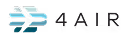 4AIR company logo with stylized blue and teal wing graphic to the left of the text.