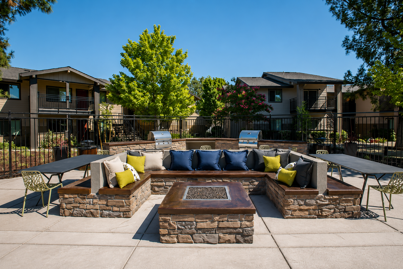 BBQ grill area